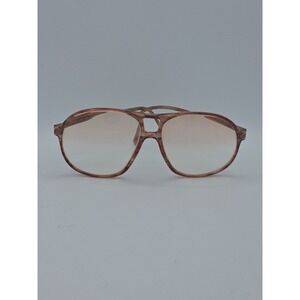 Vintage Revue Aviator Brown Marbled Colored Acrylic Frames Italy